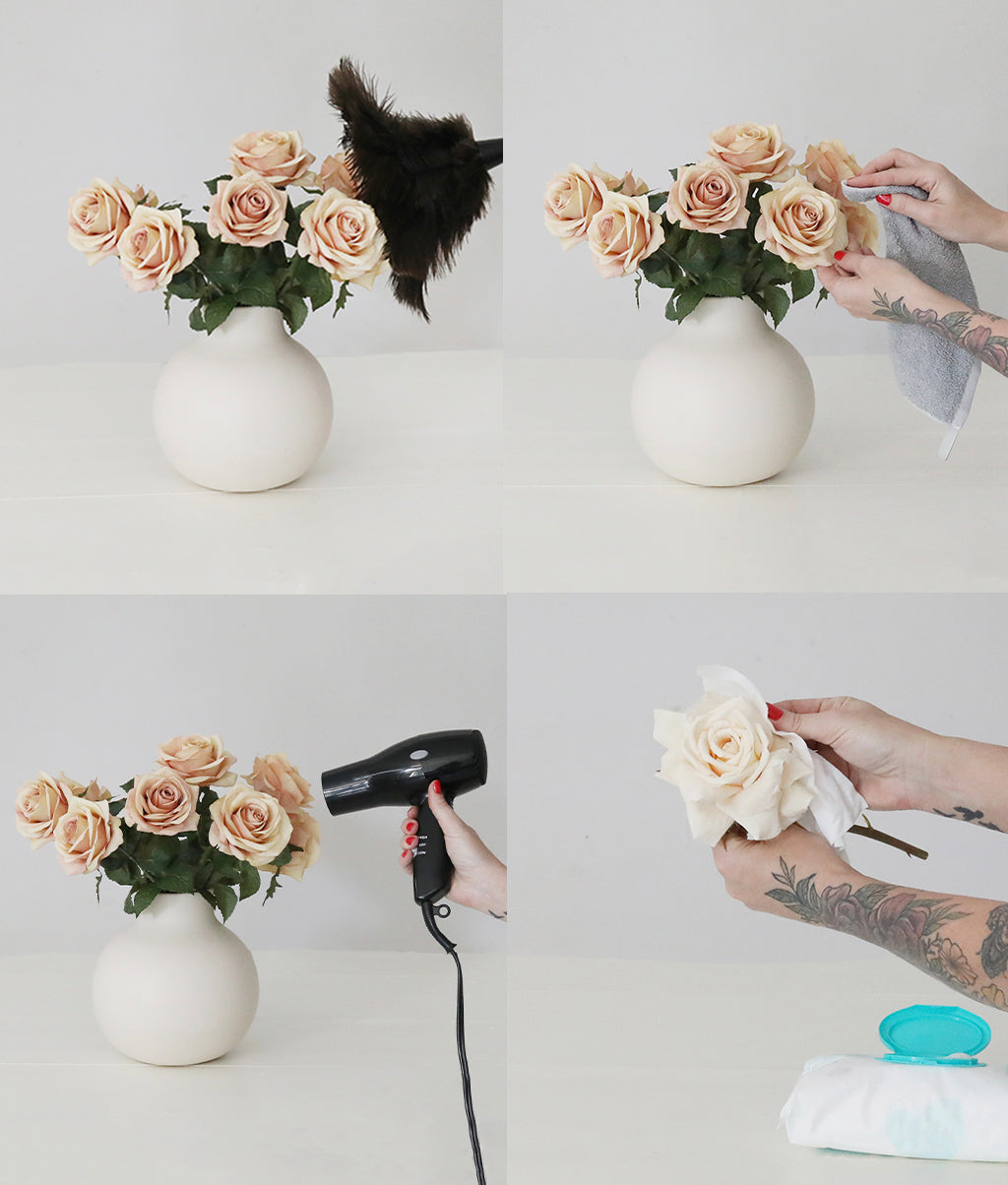 cleaning and to maintain artificial flowers