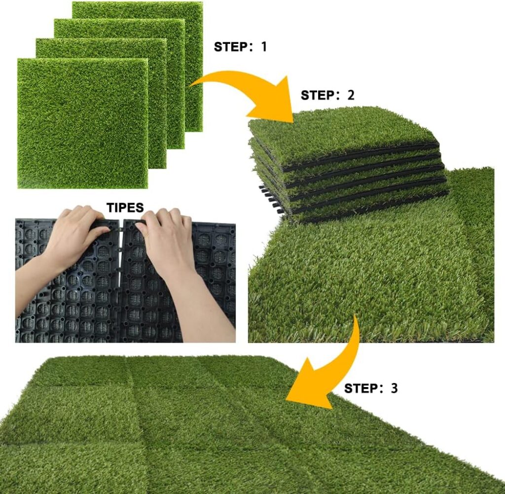 artificial pet grass installation