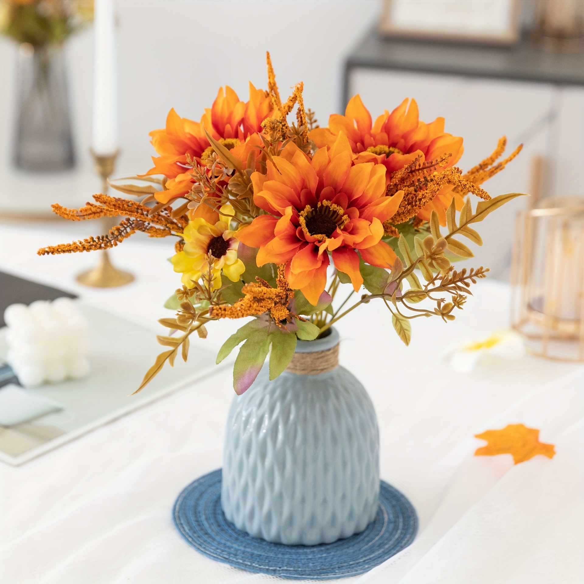 Orange Artificial flowers, decor your home and events with orange artificial flowers, by gardengreen