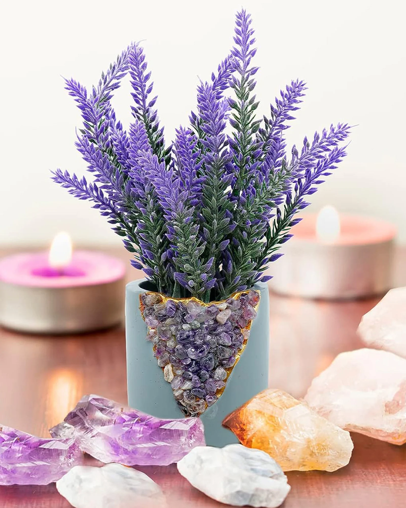 lavender artificial flowers by gardengree.au