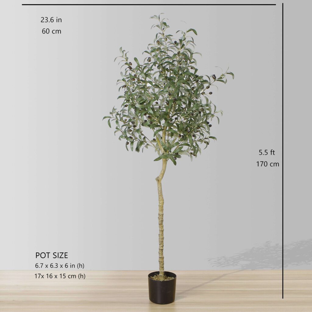 artificial olive plants