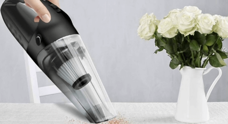 use vacuum to clean artificial flowers