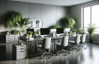 Decor Australian Office with Artificial Greenery and Flowers