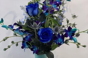 Royal Blue artificial flowers to decor your indoor/outdoor events offered by gardengreen.au