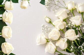 Elegance of white rose artificial flowers on evry event and decor