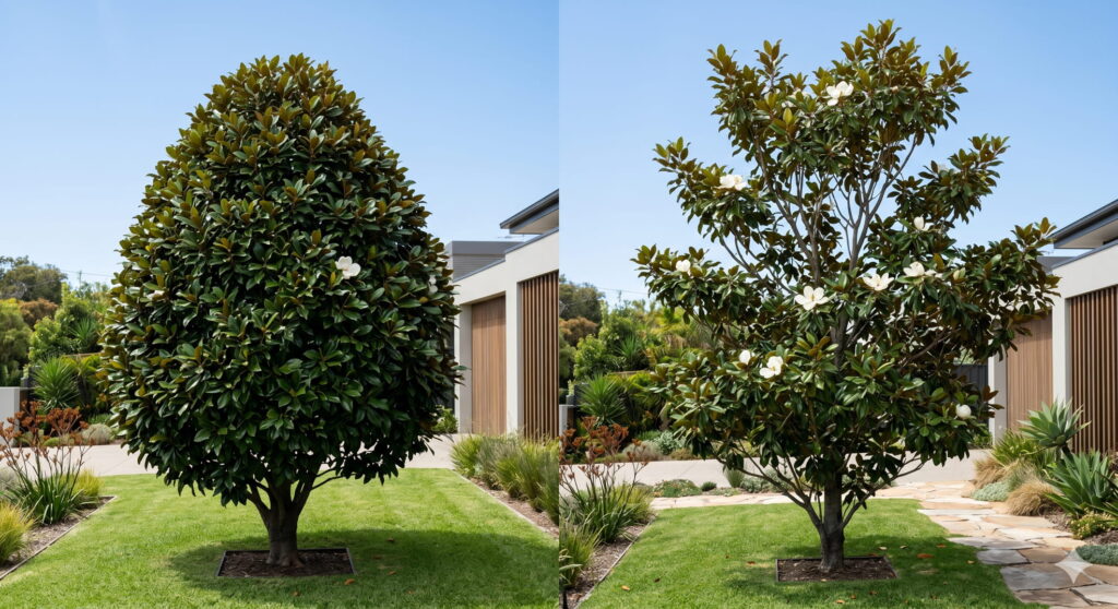 Teddy Bear Magnolia vs Little Gem tree