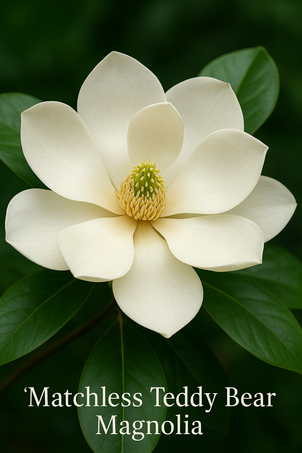 Companion plants of magnolia trees growing together in a garden