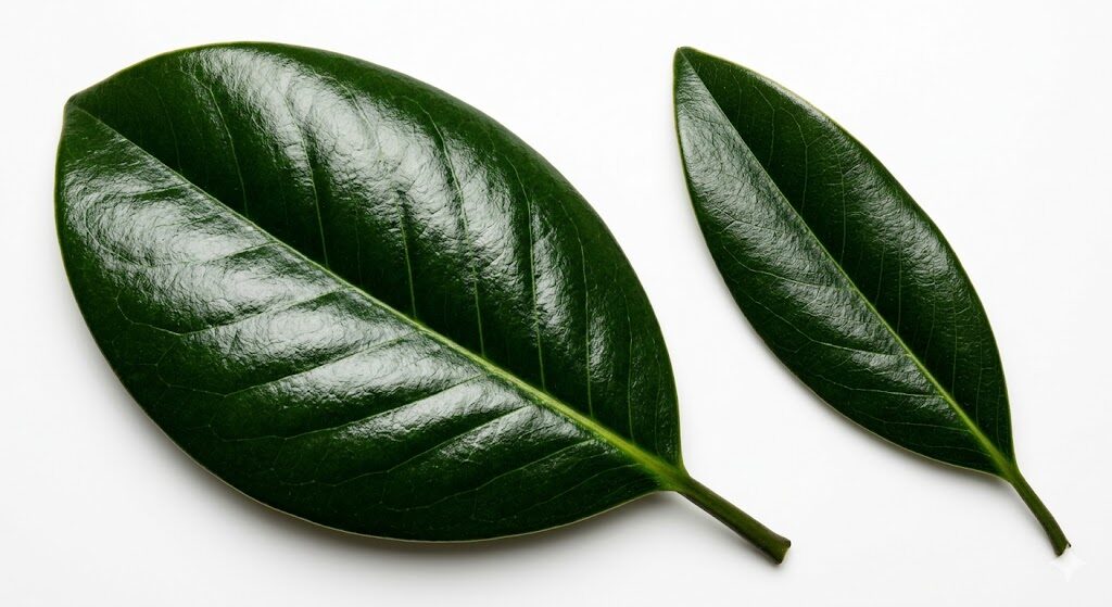 teddy-bear-vs-little-gem-magnolia-leaf-shape