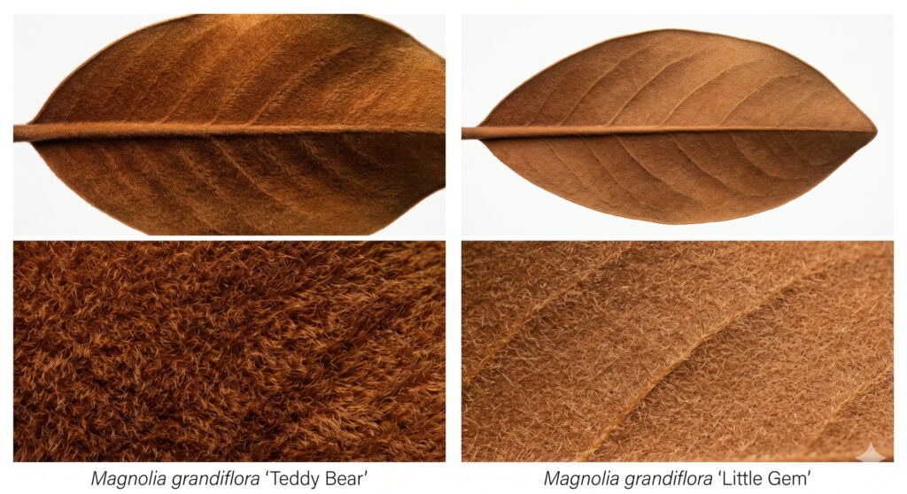 teddy-bear-vs-little-gem-magnolia-leaf-underside