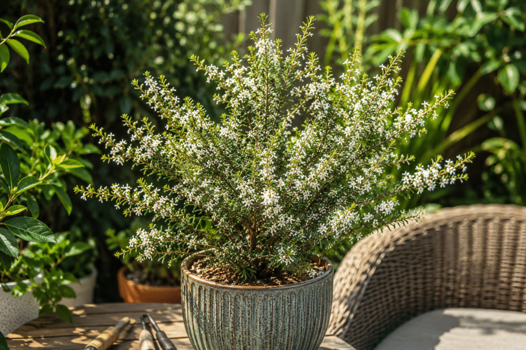 The perfect solution is the Babingtonia Virgata Dwarf Form.