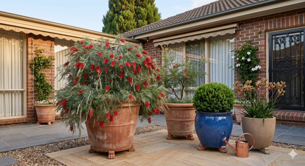 which pot is best for Grevillea Canberra  in a pot for Australian