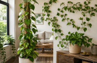 do not hang it from a basket, the plant saves energy and keeps its leaves small.