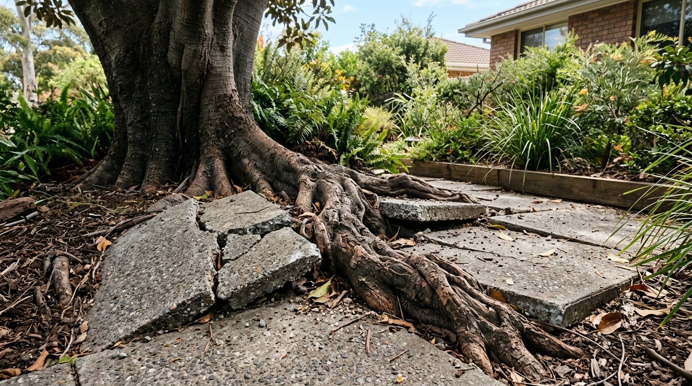 A tall dense healthy green Ficus Hillii privacy hedge
